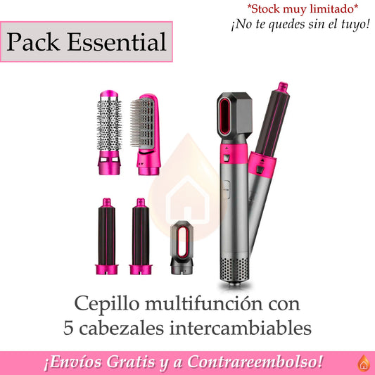 🔥 Cepillo 5en1 - Viral TikTok - ¡Cabello perfecto en minutos!